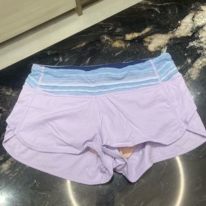 Purple lululemon speed up short